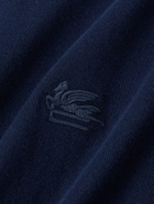Etro - Logo-Embroidered Cotton T-Shirt - Blue