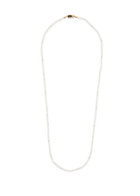 Valentino Ovalette Beaded Pearl Necklace - Silver - One Size