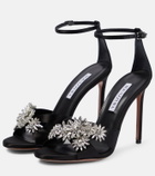 Aquazzura Crystal Margarita embellished sandals