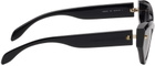 Alexander McQueen Black Cat-Eye Sunglasses