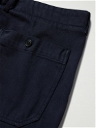 Officine Générale - Kenny Straight-Leg Pigment-Dyed Cotton-Twill Cargo Trousers - Blue