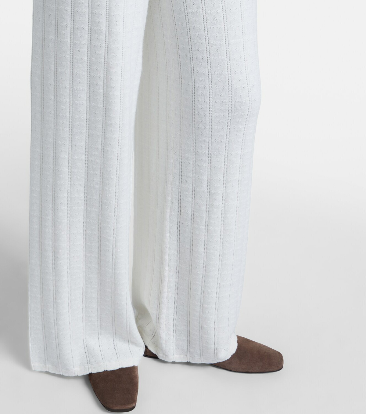 Lisa Yang Shannen cotton and cashmere wide-leg pants
