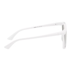 Balenciaga White Square Sunglasses