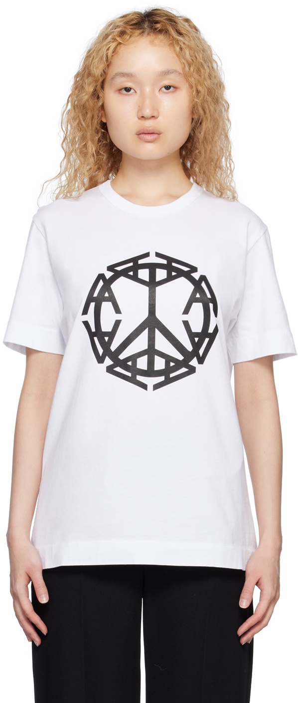 Photo: 1017 ALYX 9SM White Peace Sign T-Shirt