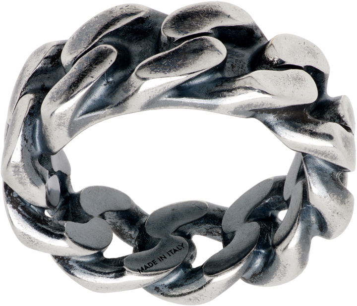 Mm6 Bangle Rings MM6 Maison Margiela Gold 3 Tubing Ring MM6 Maison Margiela
