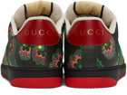 Gucci Black Ken Scott Edition Floral Screener Sneakers