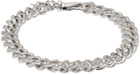 Emanuele Bicocchi Silver Crystal Small Chain Bracelet