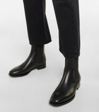 The Row - Grunge leather Chelsea boots