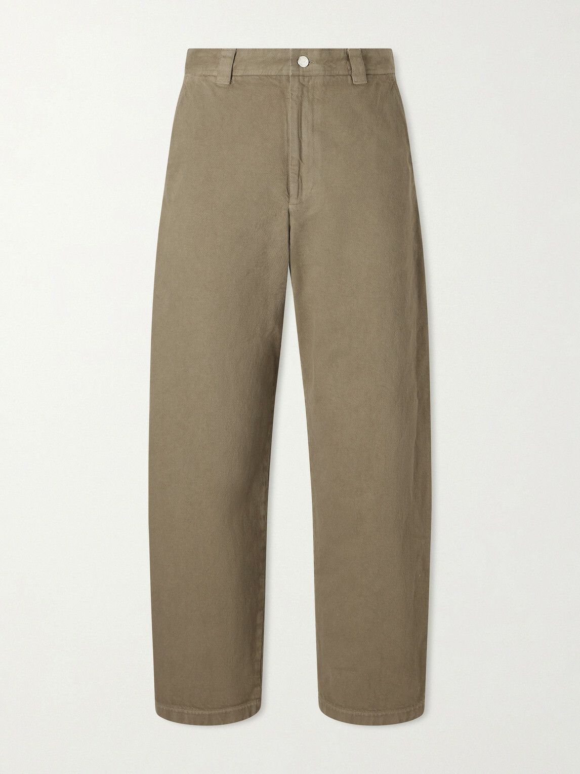 A.P.C. - Ville Cropped Straight-Leg Cotton-Gabardine Chinos - Green