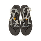 Fumito Ganryu SSENSE Exclusive Black and White Suicoke Edition Tube Sandals