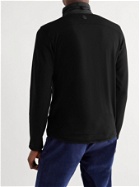 Orlebar Brown - Downtown Capsule Flagler Quilted Stretch-Jersey Half-Zip Sweatshirt - Black