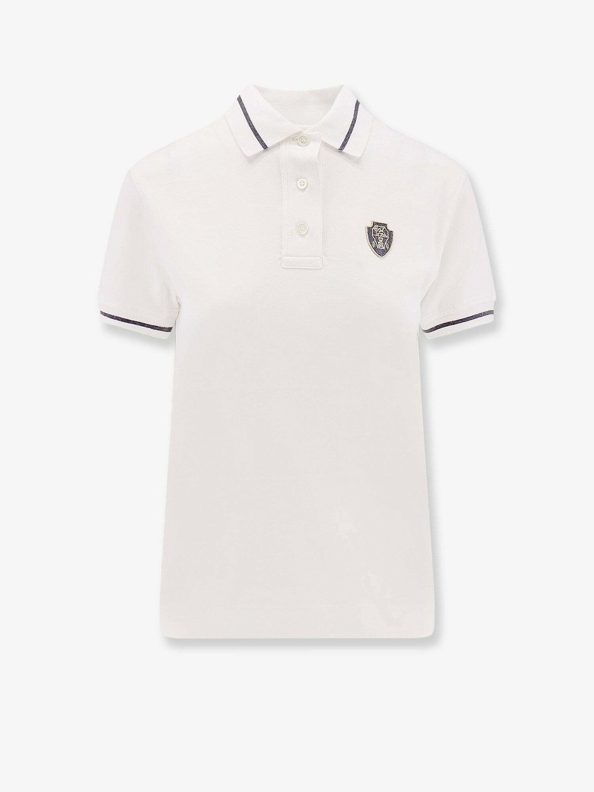 Brunello Cucinelli Polo Shirt White Womens Brunello Cucinelli