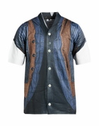 Comme Des Garçons Mens Cardigan Slate in Blue