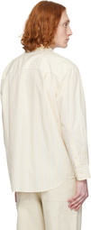 Dunst Yellow Oversized Striped Shirt