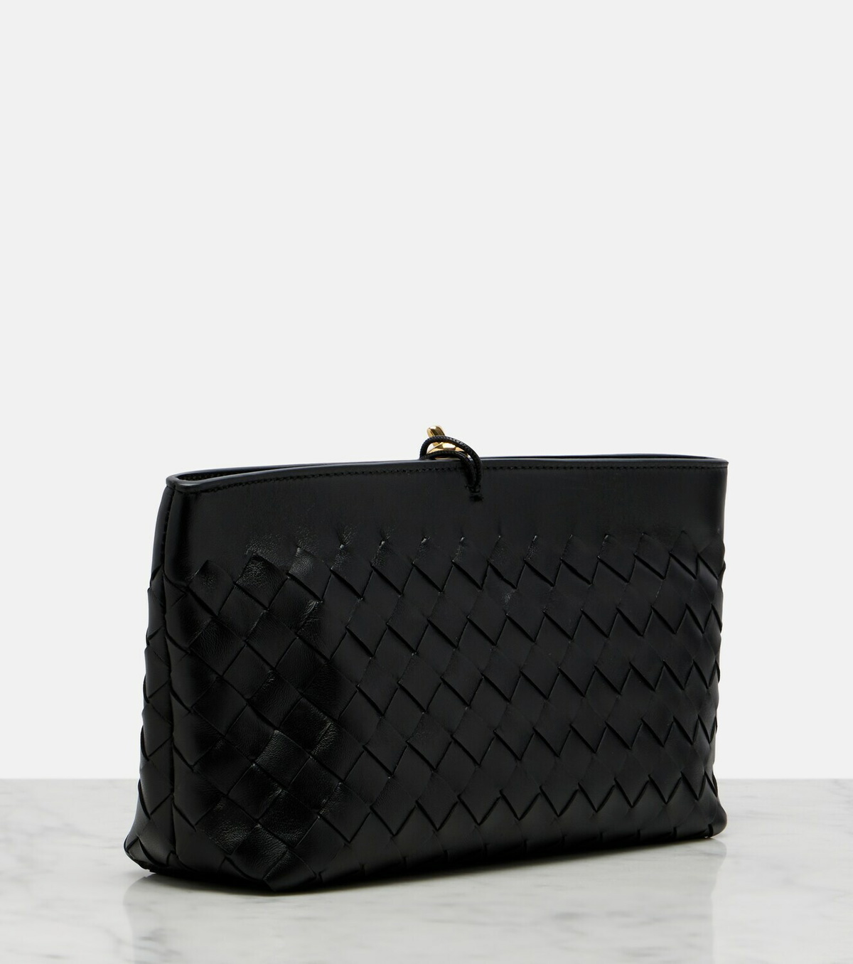 Bottega Veneta Andiamo Intrecciato Small leather clutch