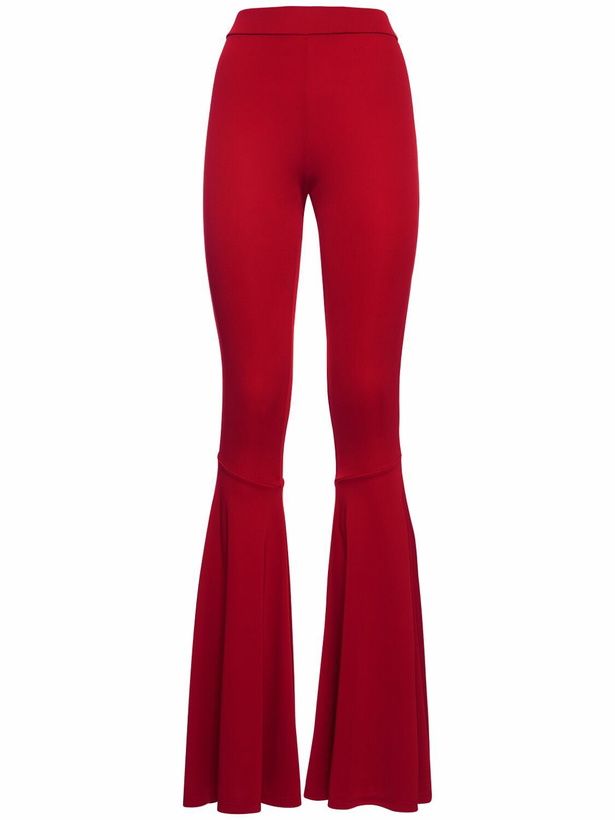 Photo: THE ANDAMANE Peggy Maxi Flared Jersey Pants