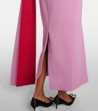 Roksanda Maite caped draped midi dress