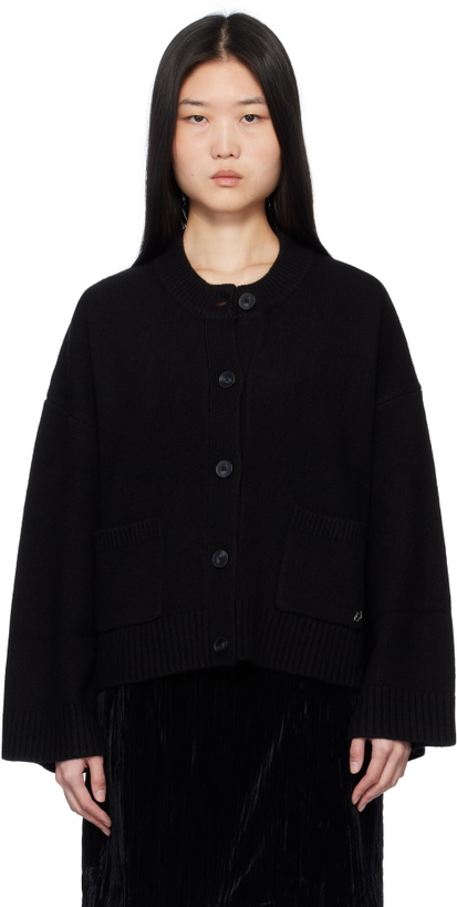 Photo: Holzweiler Black Wool Wide Cardigan