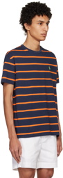 Polo Ralph Lauren Navy & Orange Striped T-Shirt