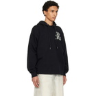 Off-White Black Grass Ink Logo Loose Hoodie