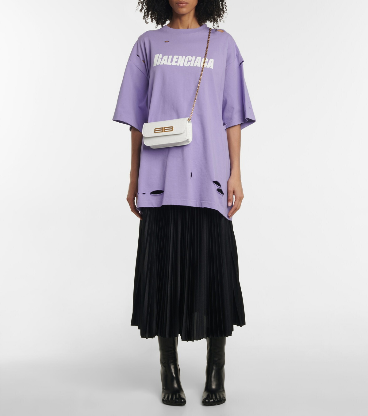 Balenciaga - Gossip leather wallet on chain Balenciaga