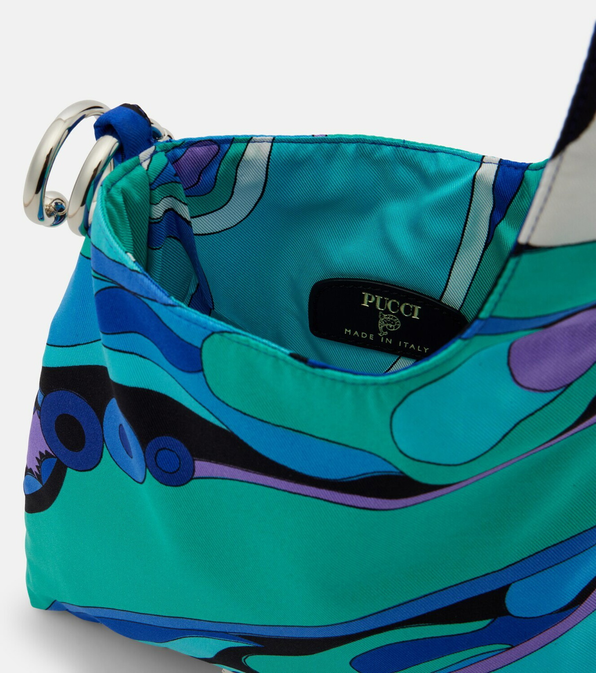 Pucci Orchidee silk twill top-handle bag