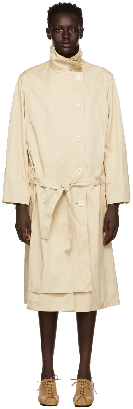 Lemaire Off-White Asymmetrical Coat Lemaire