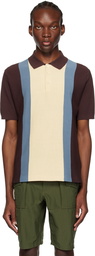 BEAMS PLUS Brown Striped Polo