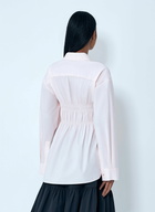 Cecilie Bahnsen Smocked Detail Poplin Shirt