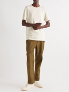Officine Generale - Garment-Dyed Slub Cotton-Blend Jersey T-Shirt - Neutrals