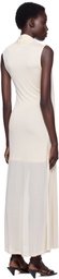TOTEME Off-White Overlapped Scarf Maxi Dress