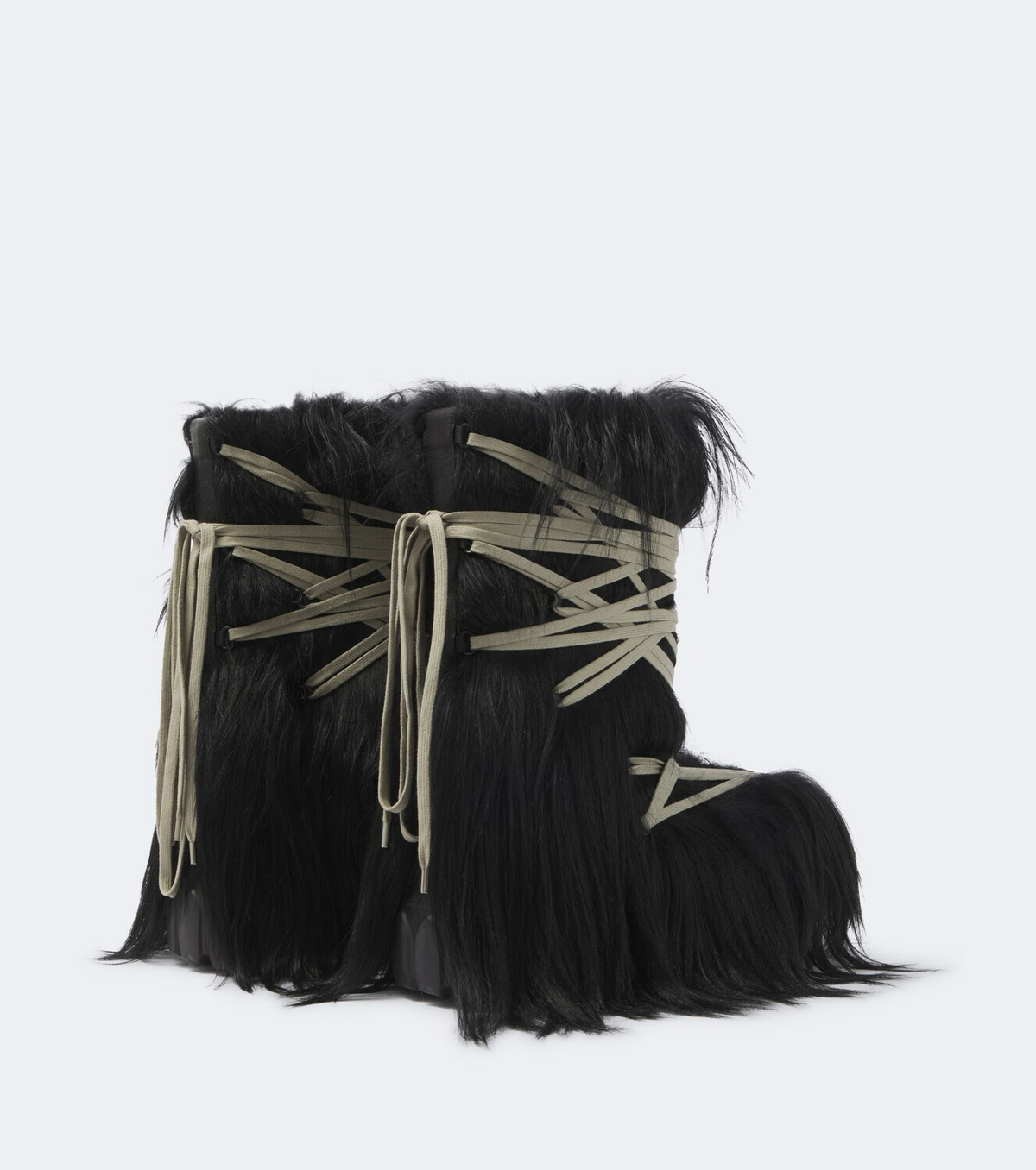 Rick Owens Megalace Lunar Mega shearling mid-calf boots