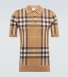 Burberry - Checked silk and wool polo sweater