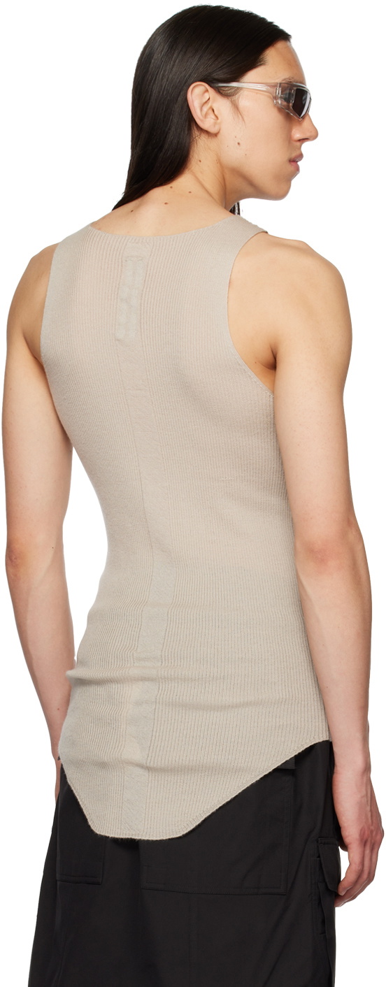 Off-White Ribbed Tank Top