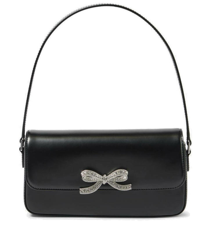 Photo: Self-Portrait Bow-detail leather shoulder bag