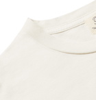 Remi Relief - Slim-Fit Distressed Printed Cotton-Jersey T-Shirt - Neutrals