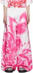 Gerrit Jacob White Airbrushed Track Pants