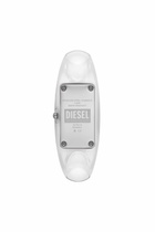 Diesel Diesel Wonder-D Two-Hand White Nylon Resin Watch - Timeframes Womens in White