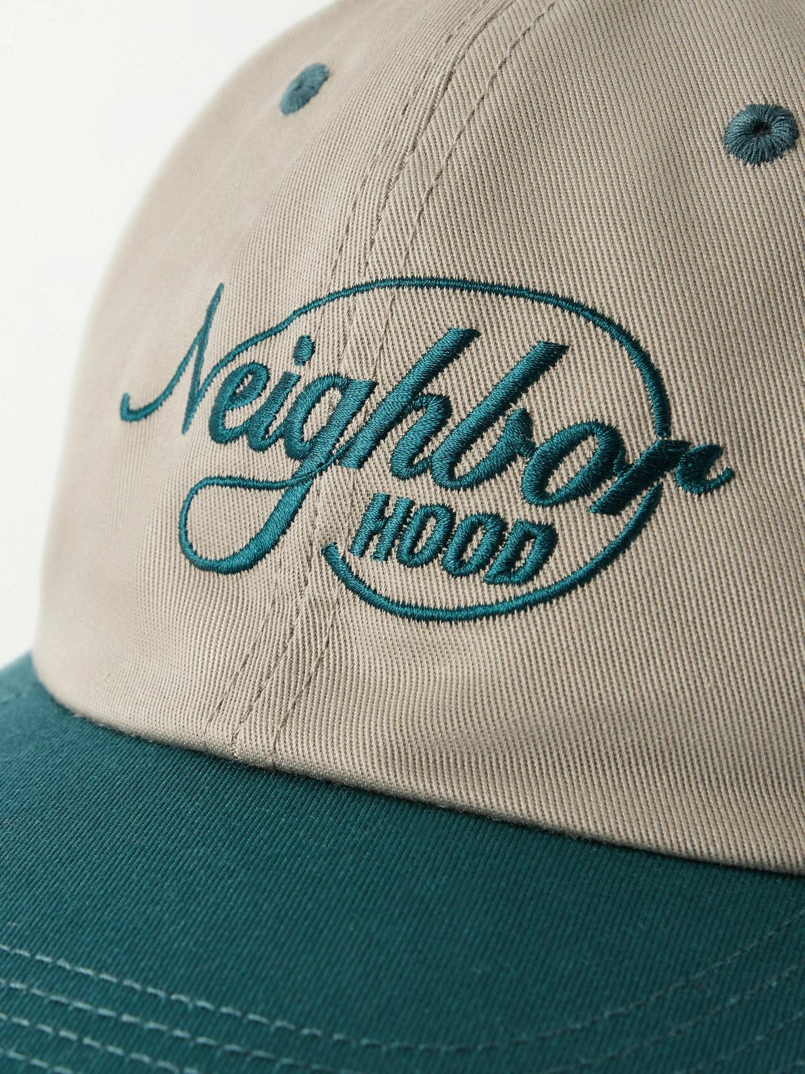 Neighborhood - Two-Tone Logo-Embroidered Twill Baseball Cap