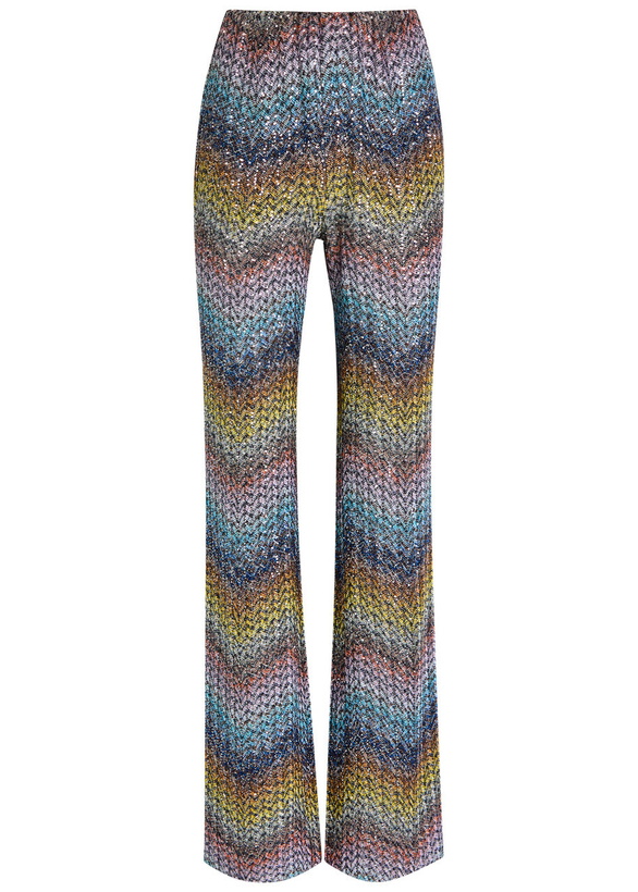 Photo: Missoni Sequin-embellished Metallic-knit Trousers Multicoloured