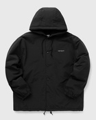 Carhartt Wip Hooded Coach Jacket Black - Mens - Windbreaker