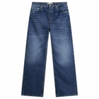 Studio Nicholson Women's Denjo Wide Leg Jeans in Worn Wash Indigo