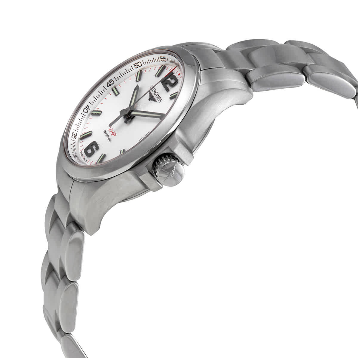 Longines Conquest Quartz Silver Dial Watch L3.316.4.76.6