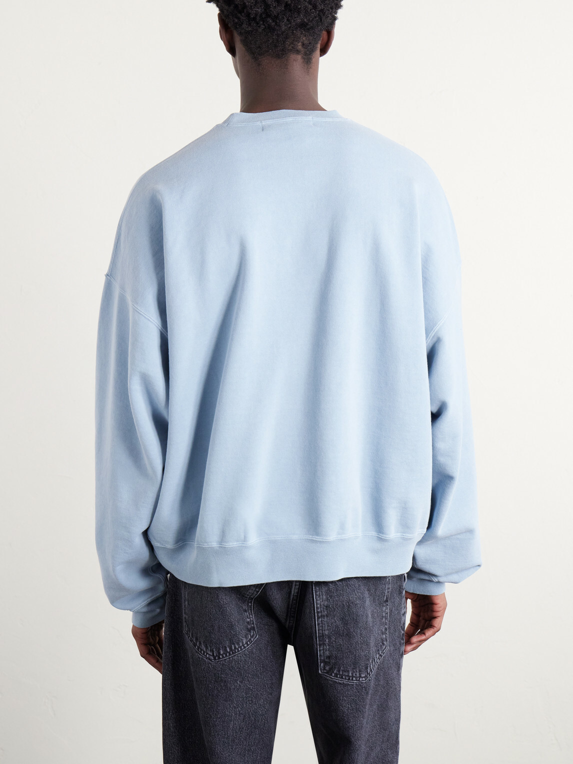 Remi Relief - Cotton-Jersey Sweatshirt - Blue