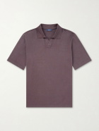 Herno - Cotton Knitted Polo Shirt - Brown