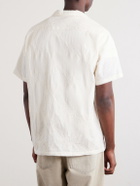 Portuguese Flannel - Duke Convertible-Collar Embroidered Cotton-Blend Shirt - Neutrals