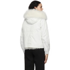 Mr and Mrs Italy White Fur Parka Jacket