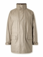 Auralee - Oversized Padded Wool Coat - Brown