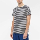Organic Basics Men's Stripe T-Shirt in Navy