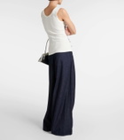 Xu Zhi Beaded ribbed-knit tank top